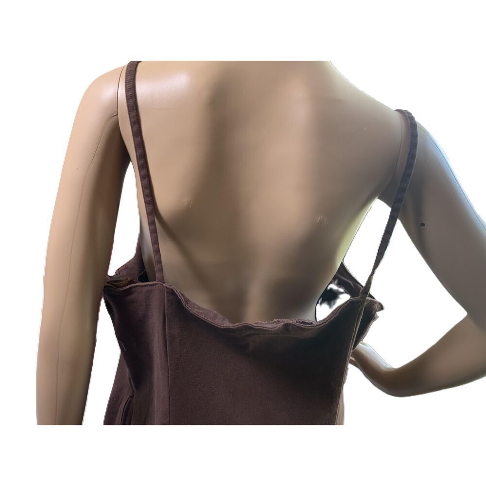 Divided Chocolate Brown Midi Dress - Picture 5 of 13